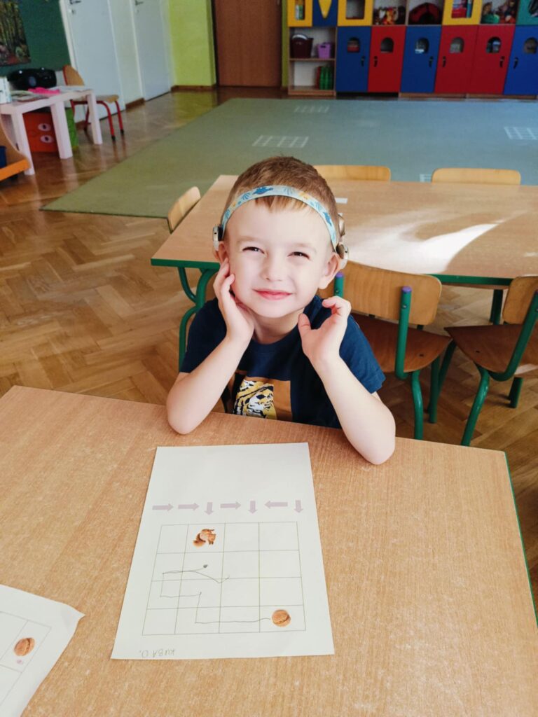 Jesienne zabawy matematyczne „Biedronek”