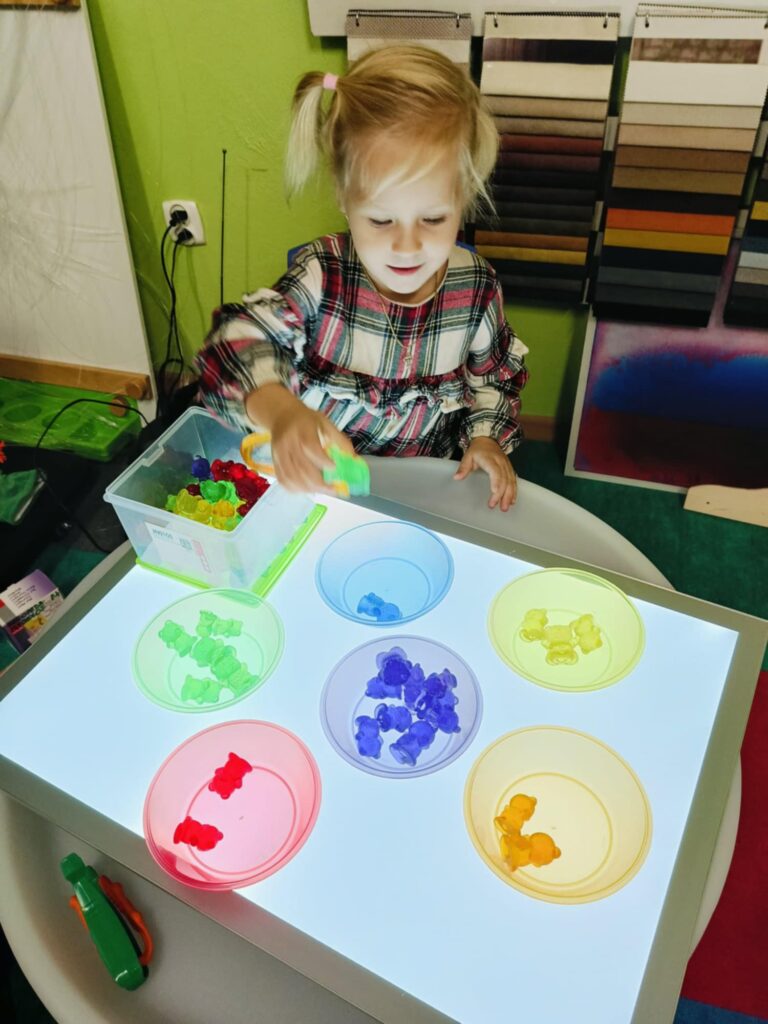 Poznajemy figury geometryczne i utrwalamy znajomość kolorów – zajęcia rewalidacyjne