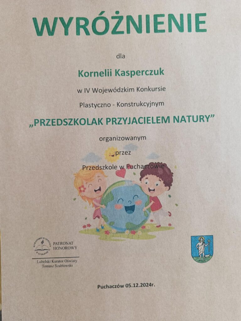 Rozstrzygnięcie IV Wojewódzkiego Konkursu Plastyczno-Konstrukcyjnego