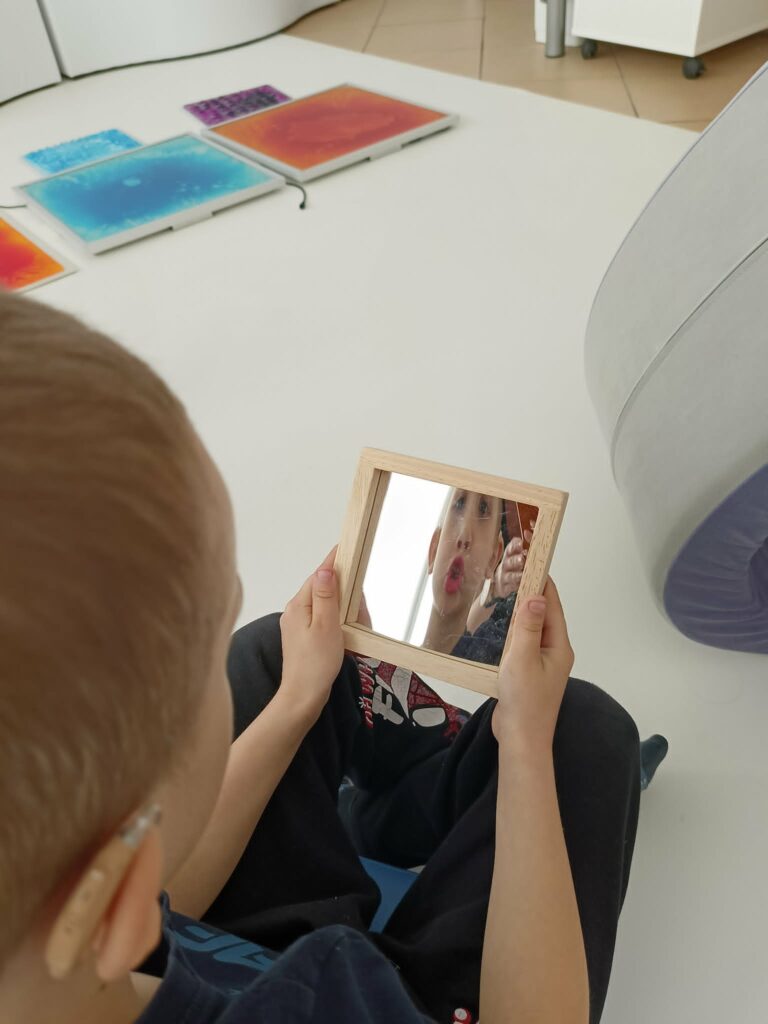 Zajęcia logopedyczne prowadzone w sali Integracji Sensorycznej