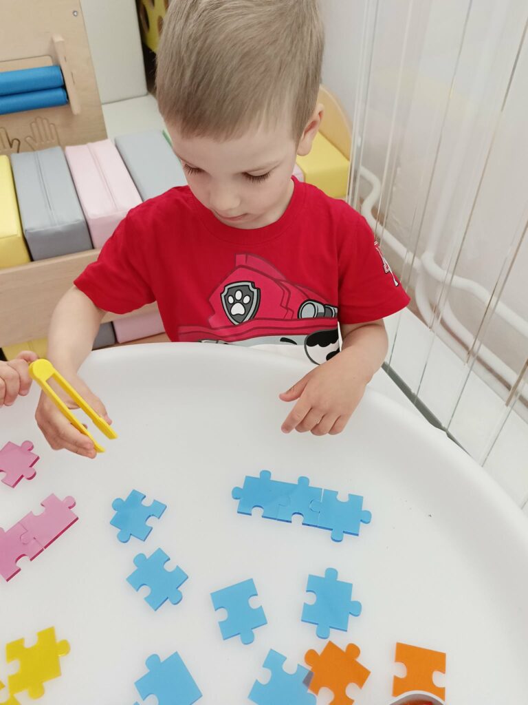 Zajęcia logopedyczne prowadzone w sali Integracji Sensorycznej
